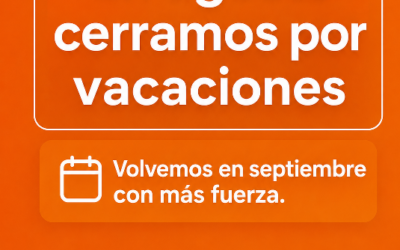 Cerrado en agosto por vacaciones.