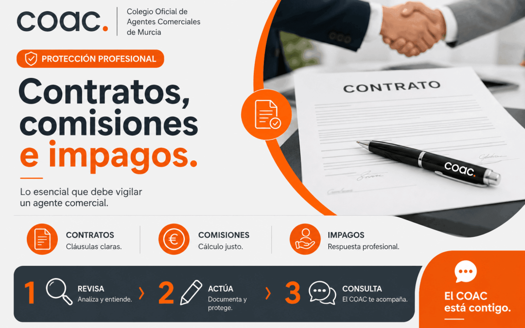 Contratos, comisiones e impagos: qué debe vigilar un agente comercial